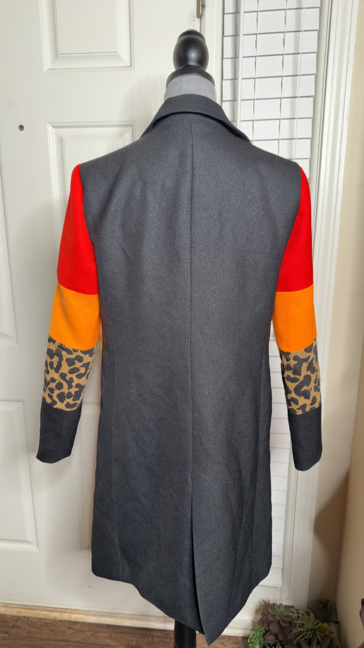 Multi color trench coat