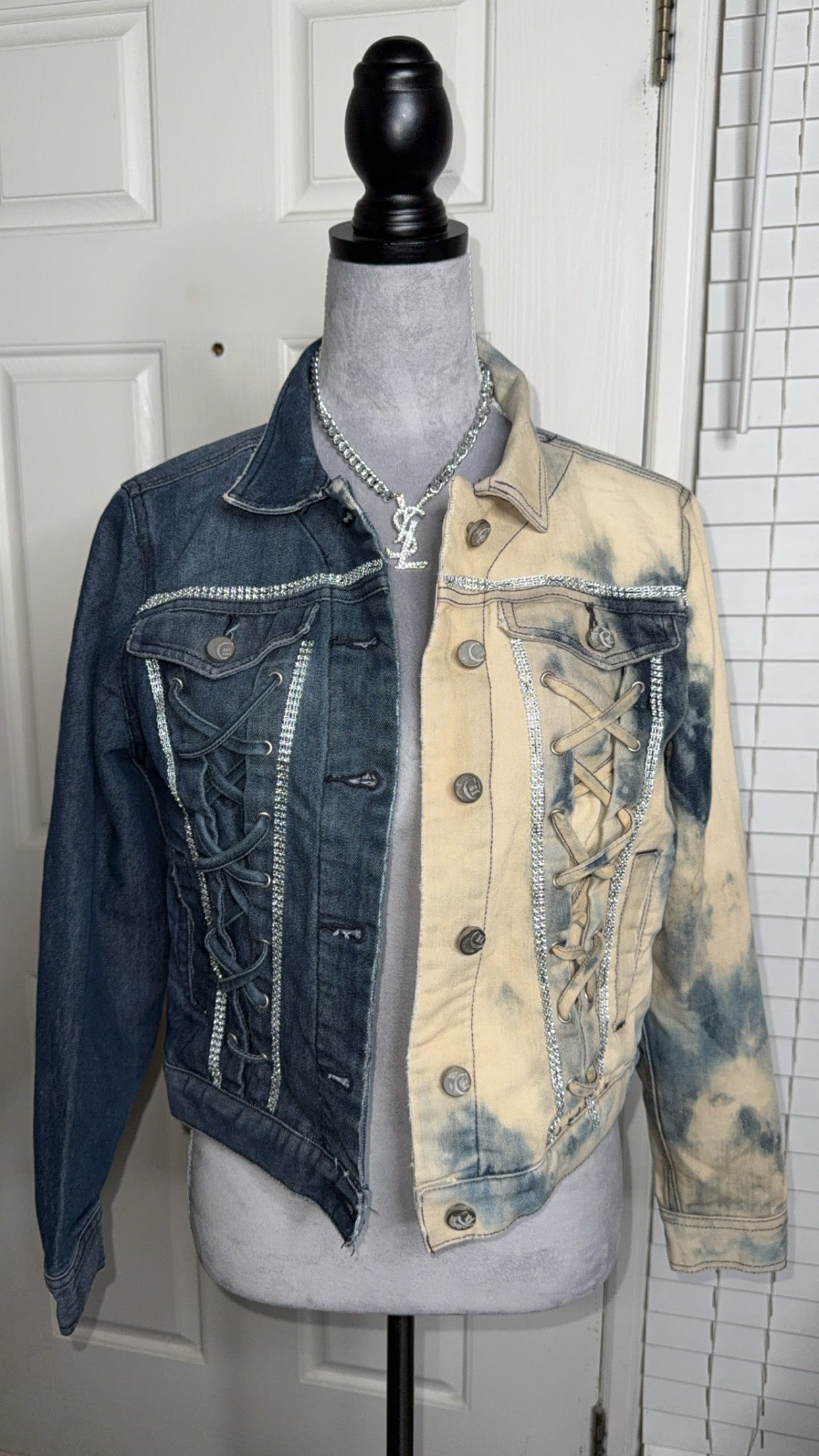 Denim two tone jacket
