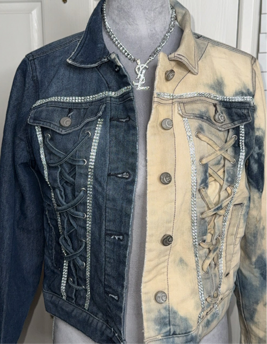 Denim two tone jacket
