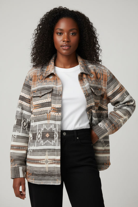Idyllwind Women's Hickorydale Southwestern Print Shacket