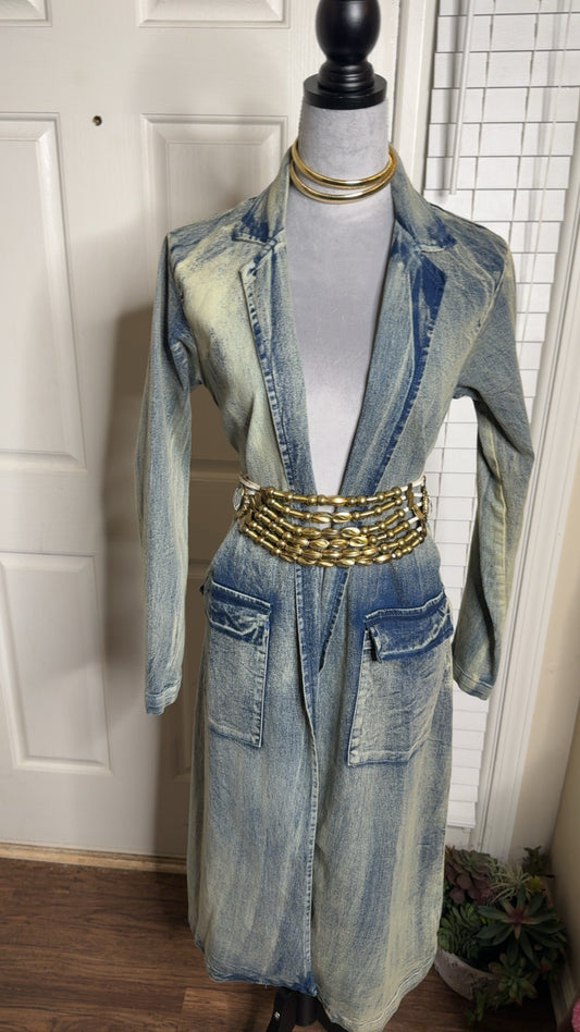 NEW! Denim trench coat