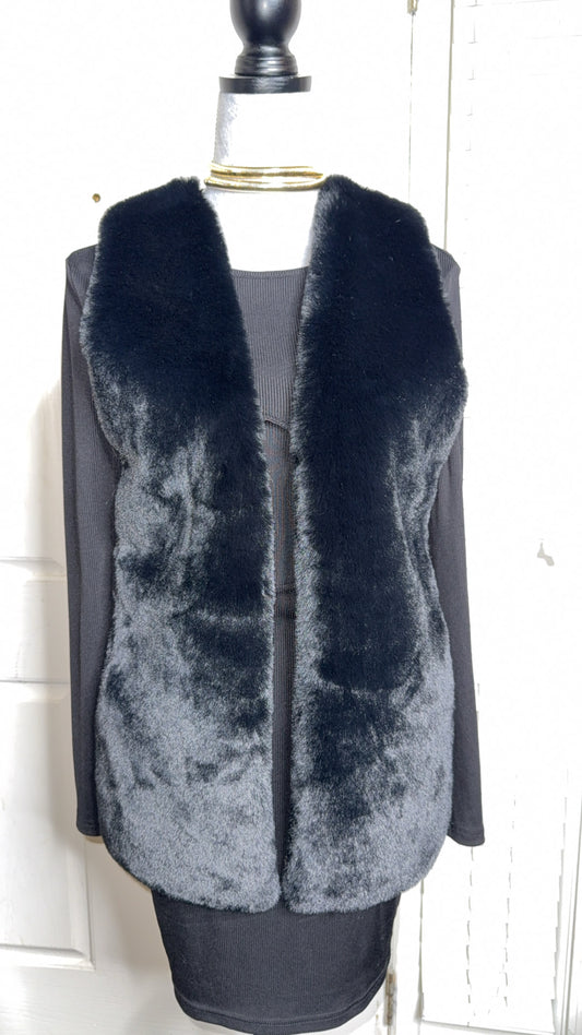 Faux fur vest
