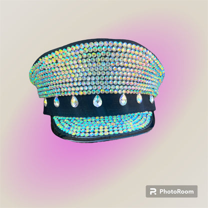 Rhinestone embellished hat