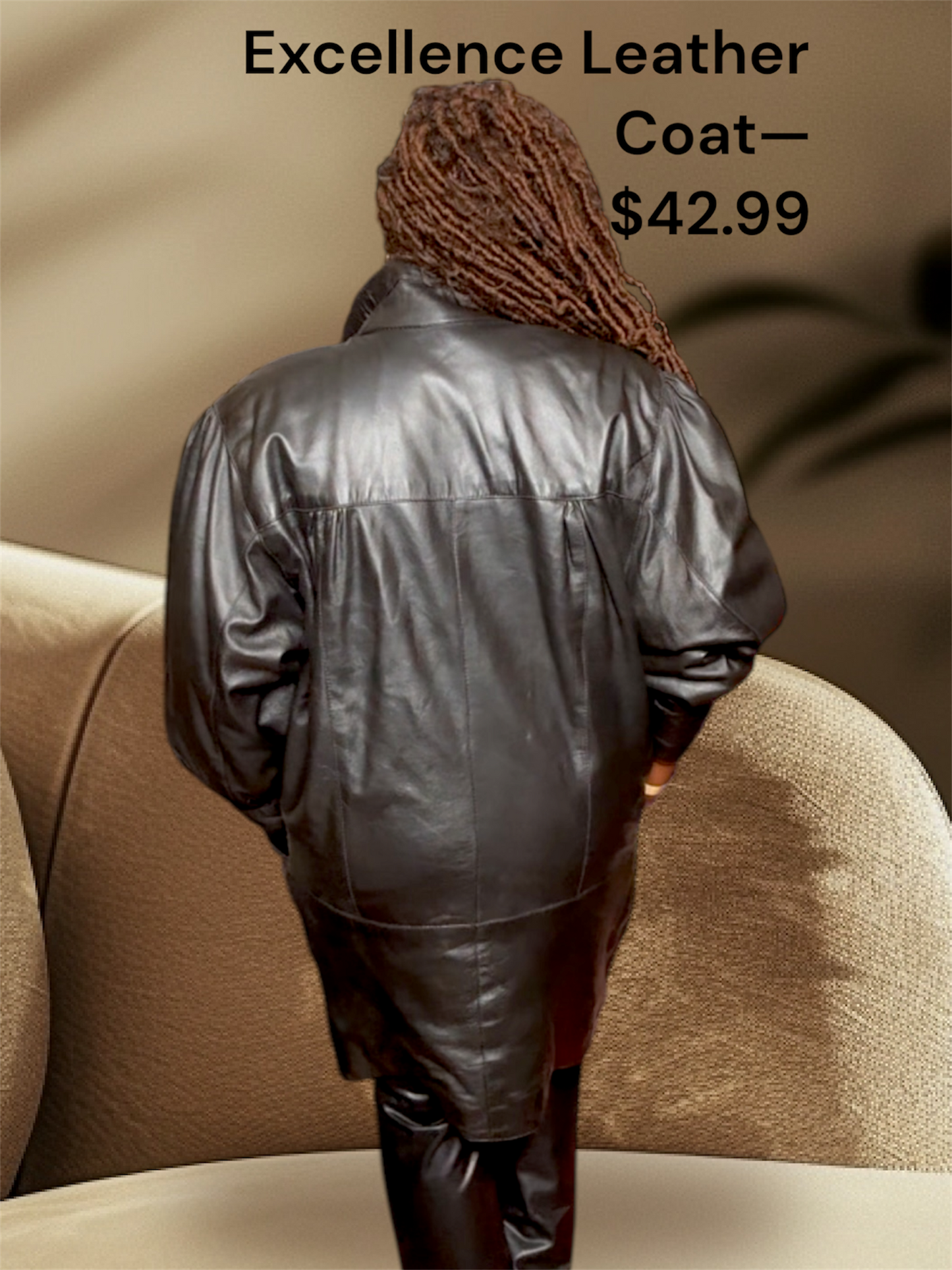 EXCELLENCE Vintage Leather Coat