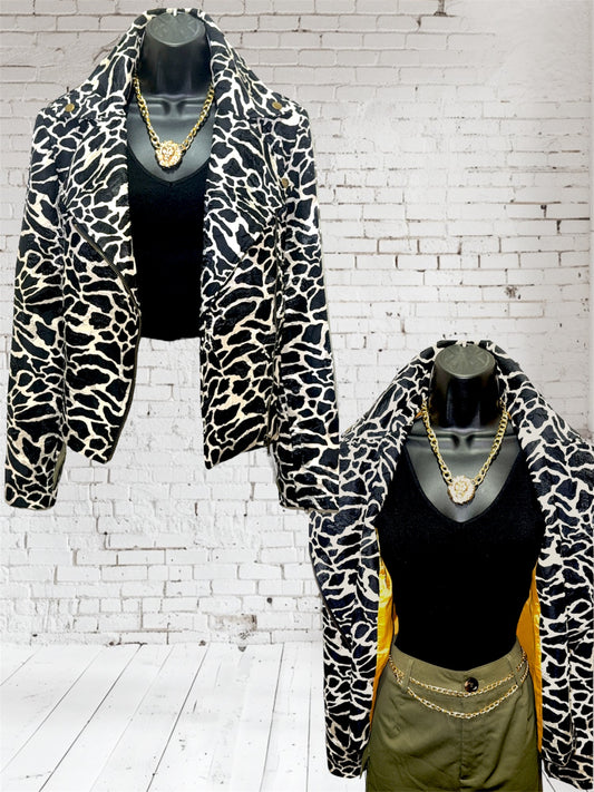 Animal print jacket