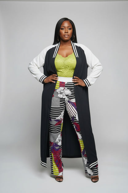 2pc duster/pant set  (under tops not included just style inspo)