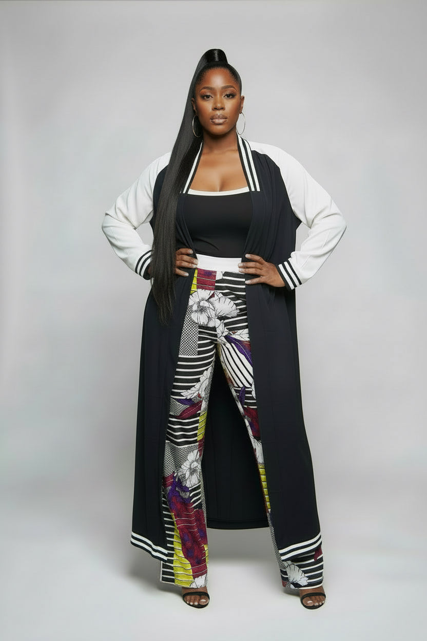 2pc duster/pant set  (under tops not included just style inspo)
