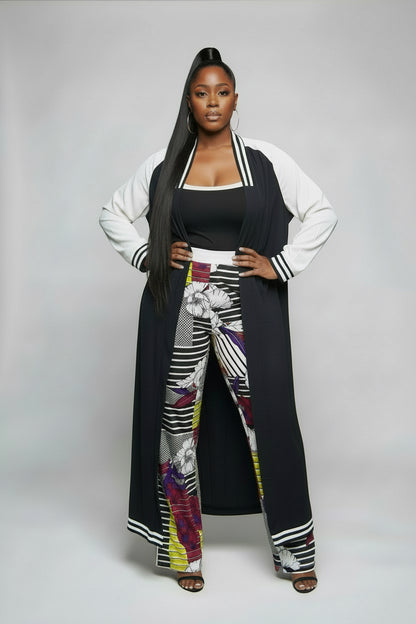 2pc duster/pant set  (under tops not included just style inspo)