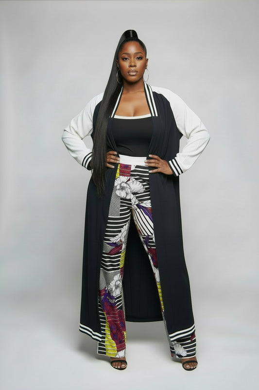 2pc duster/pant set  (under tops not included just style inspo)