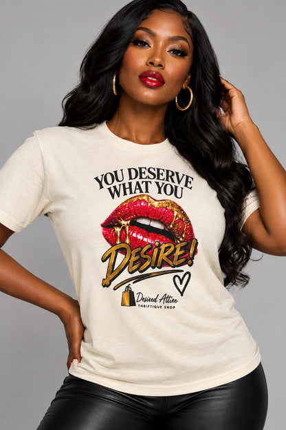 DESIRED ATTIRE THRIFTIQUE SHOP Graphic tee
