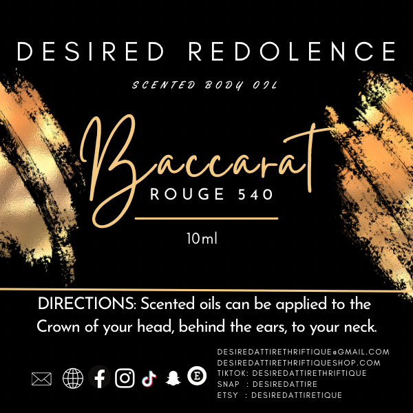 DESIRED REDOLENCE-BACCARAT ROUGE 540