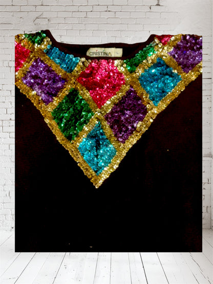 CRISTINA Sequin Sweater