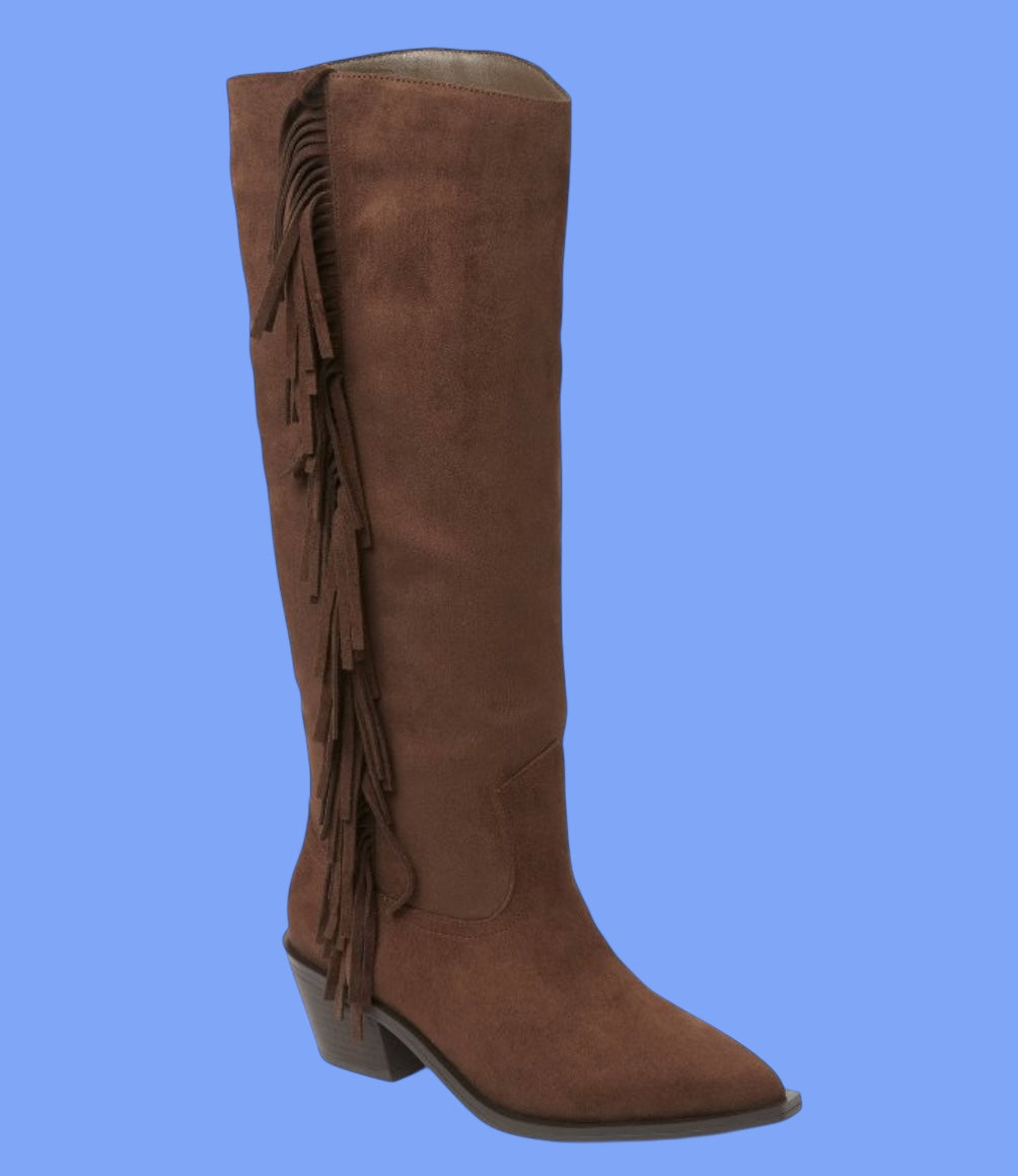 Fringe Brown tall boots