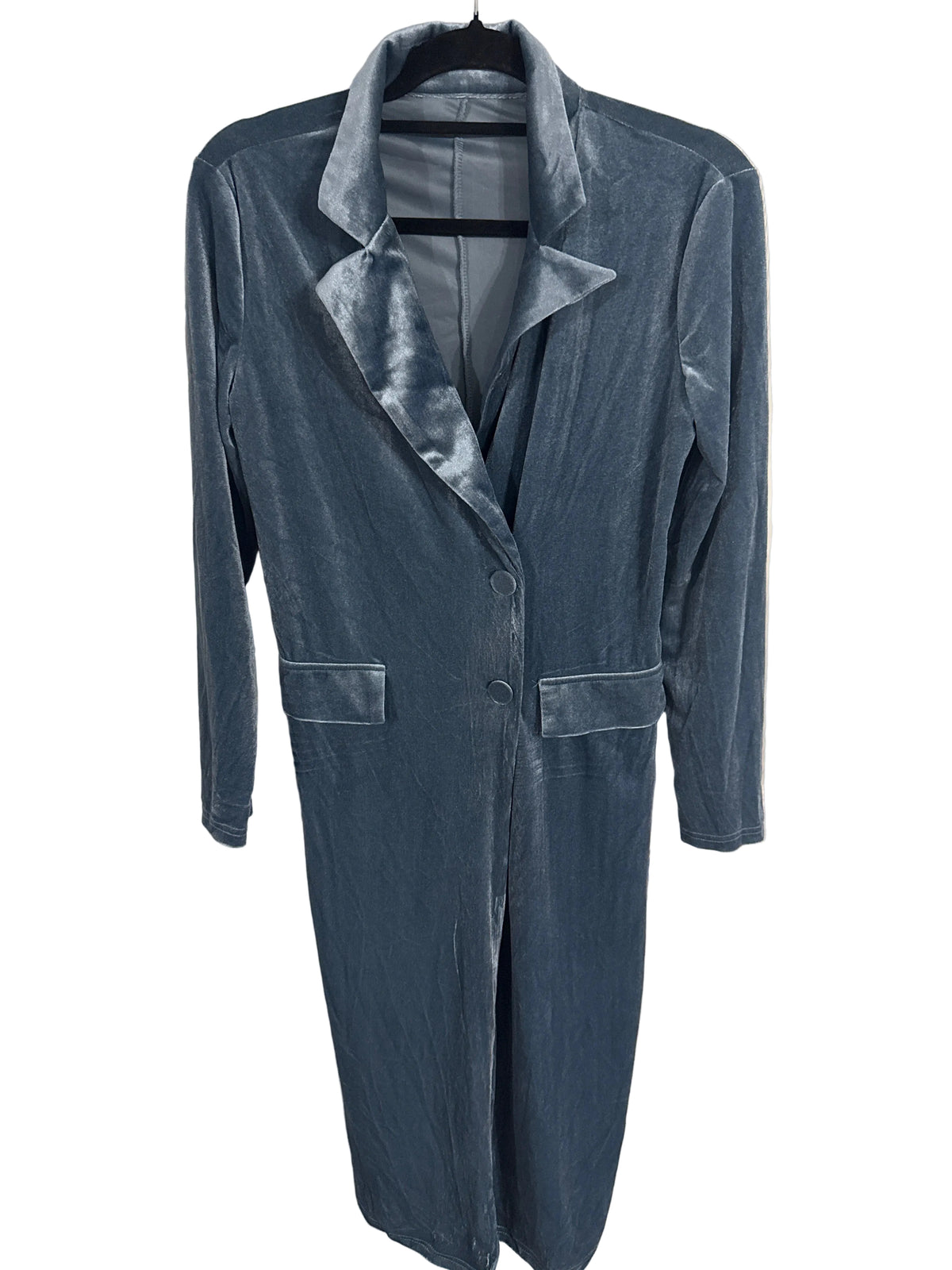 Suede like maxi jacket