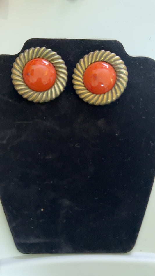 Vintage clip on earrings
