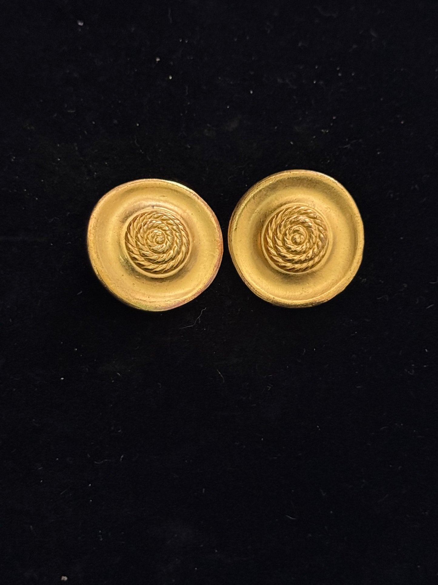 Vintage Gold clip on earrings