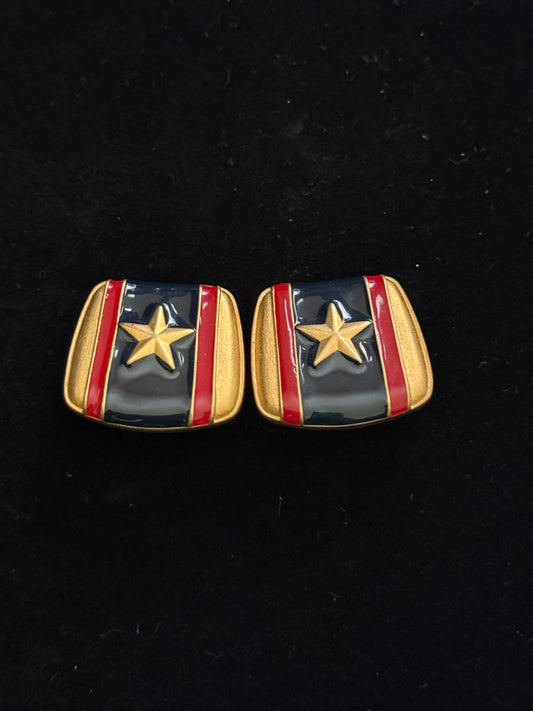 Vintage clip on earrings