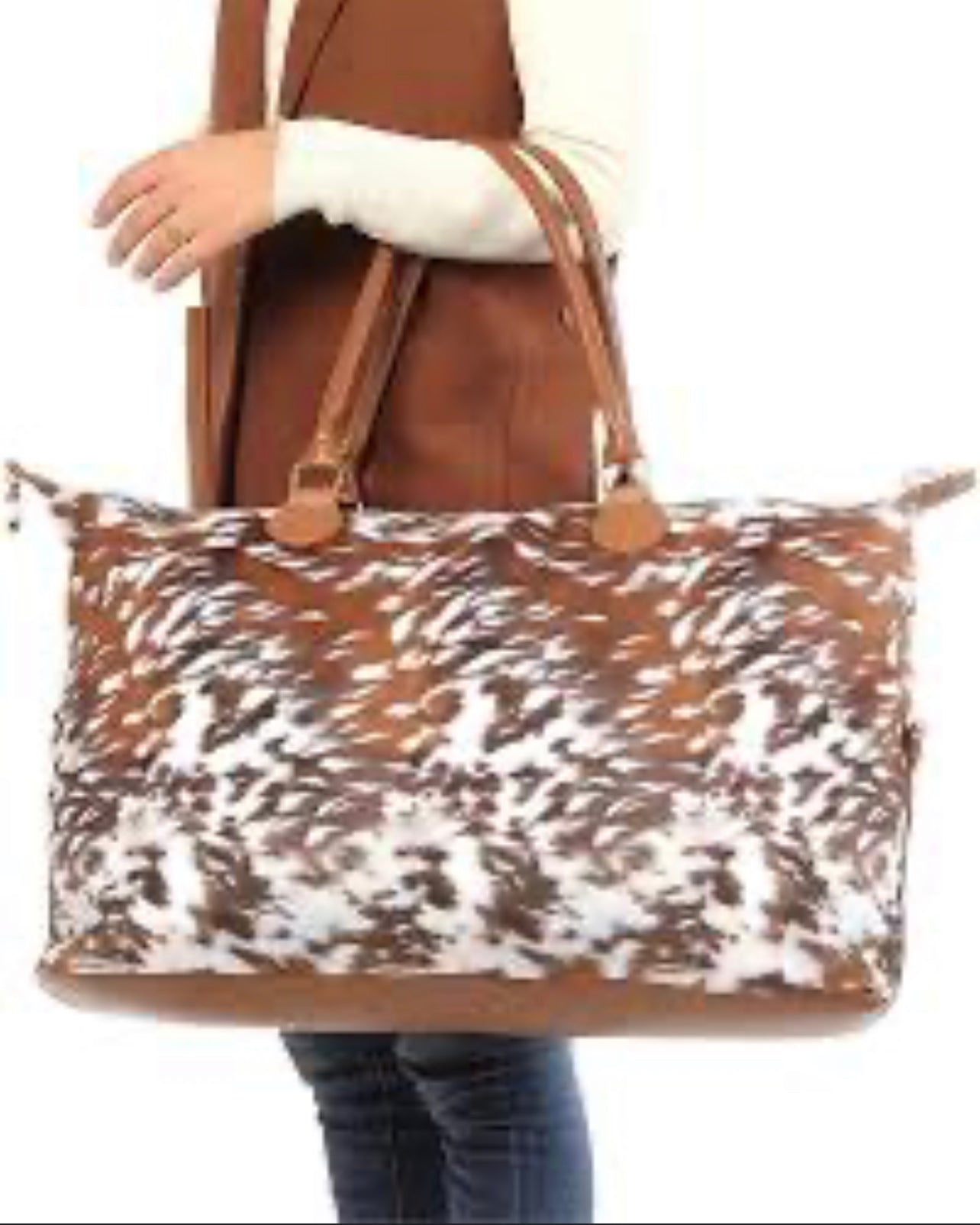 NEW! Deer print weekender bag