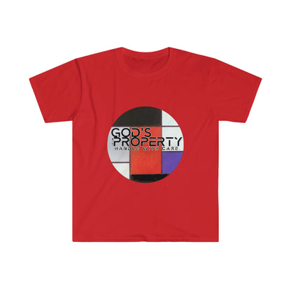 GOD’S PROPERTY Abstract Red Unisex Softstyle T-Shirt